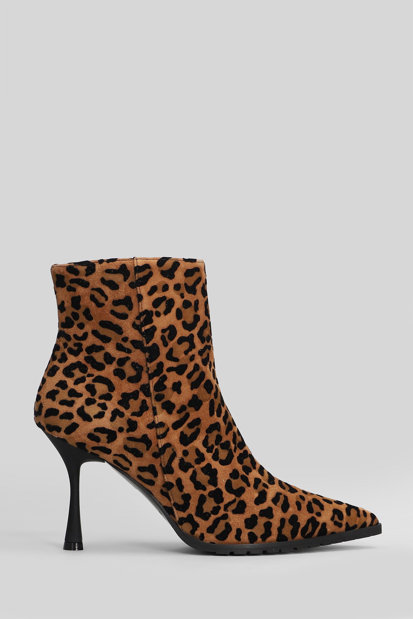 High heels Ankle boots in Animalier suede Scarpe