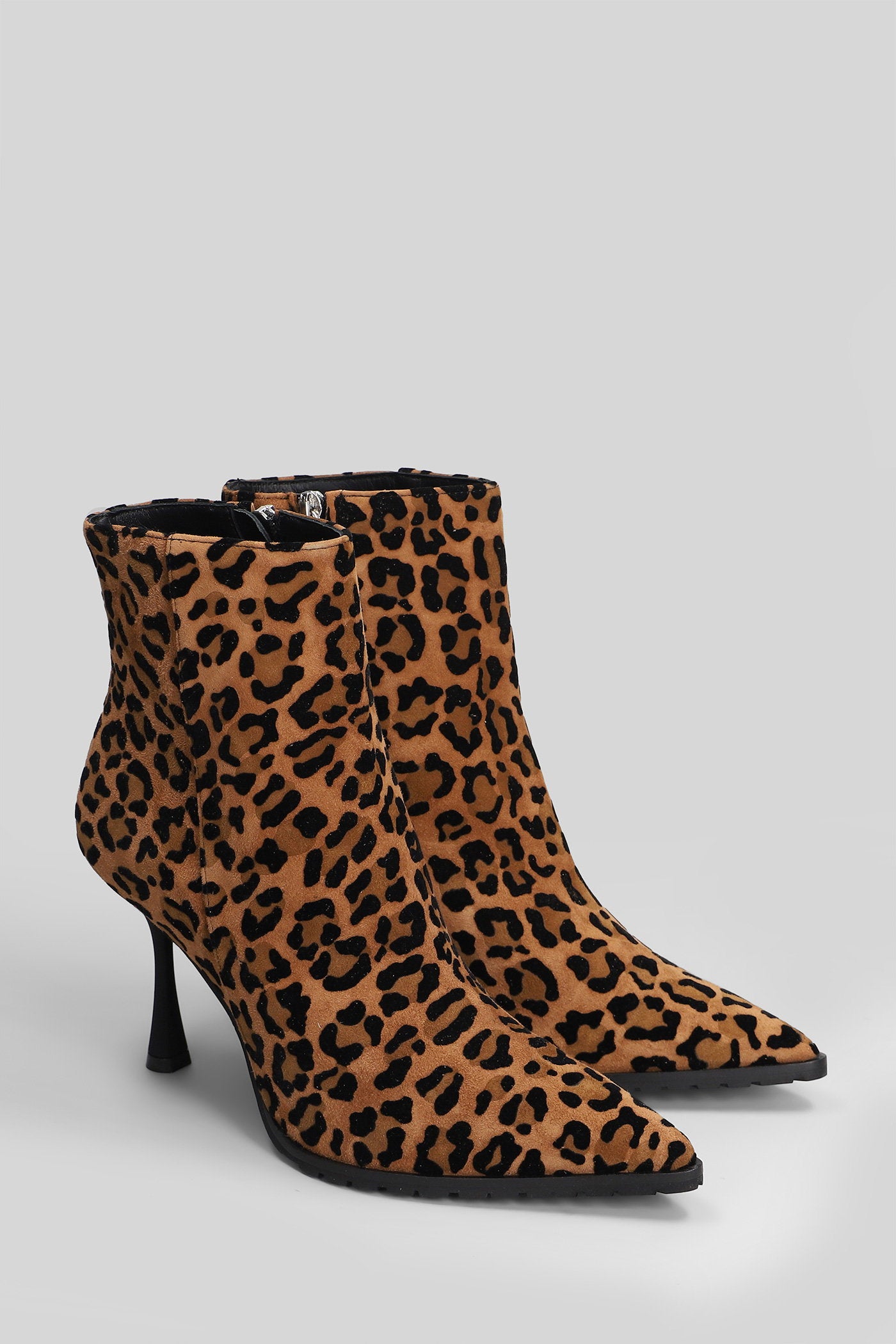 High heels Ankle boots in Animalier suede Scarpe