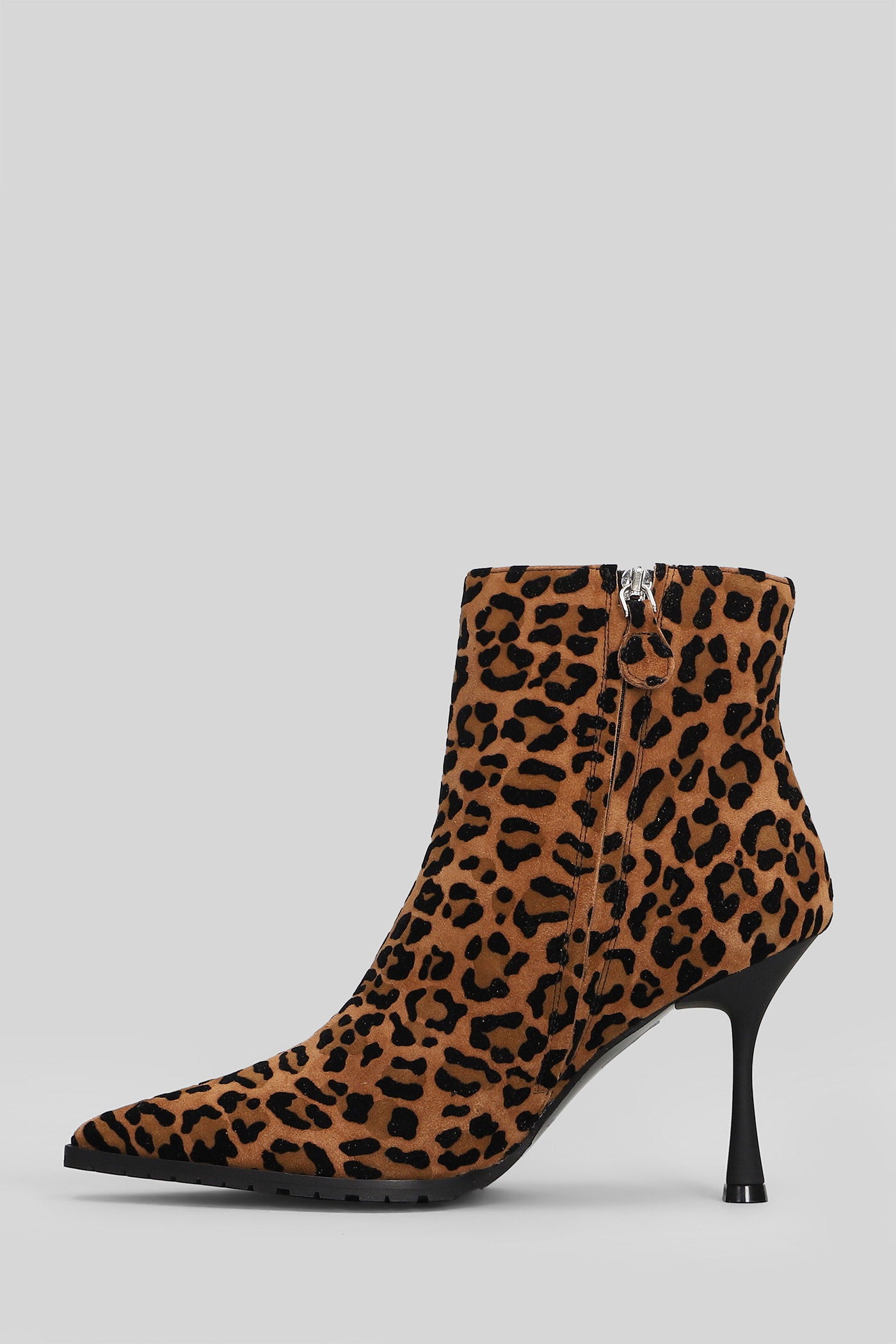 High heels Ankle boots in Animalier suede Scarpe