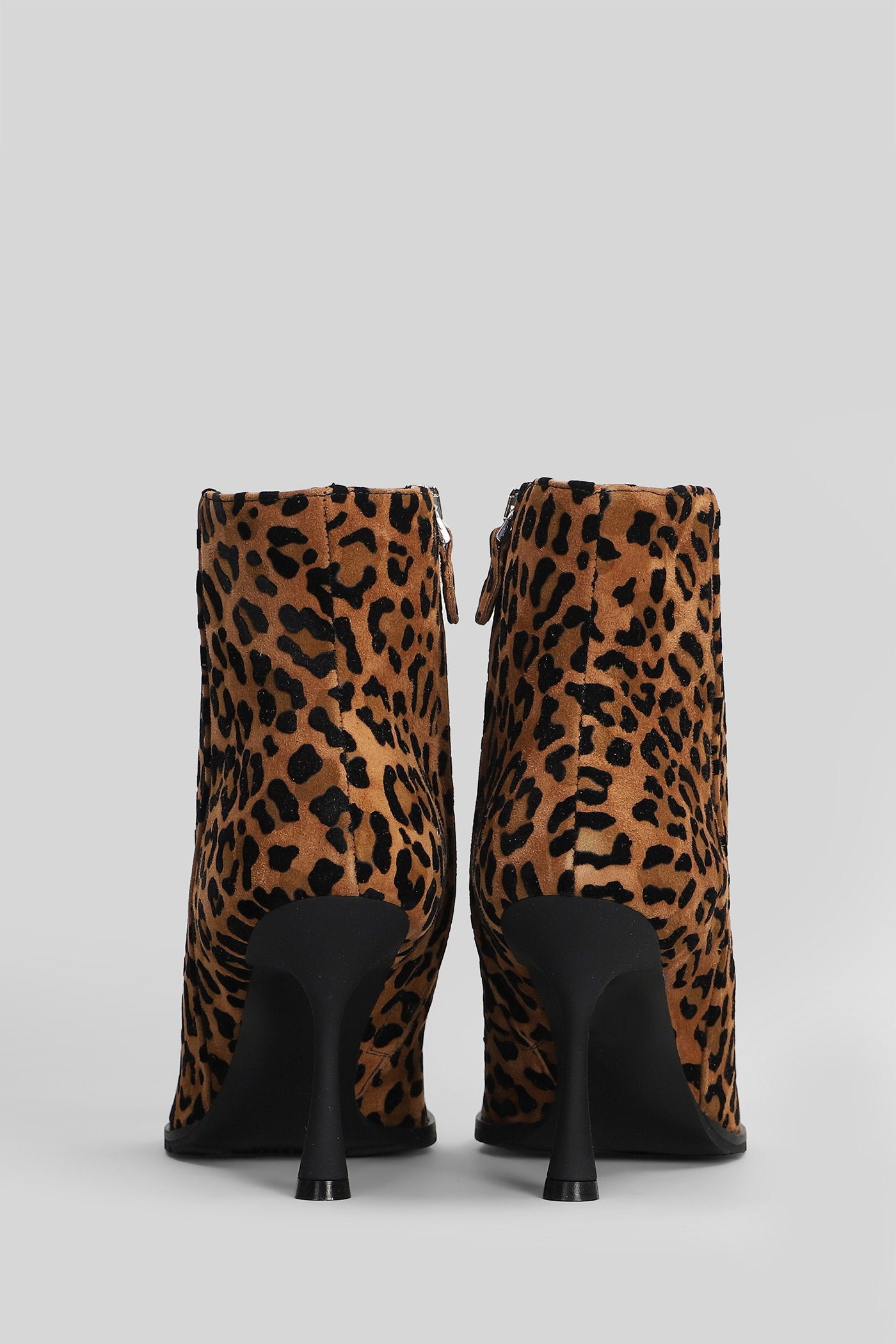 High heels Ankle boots in Animalier suede Scarpe
