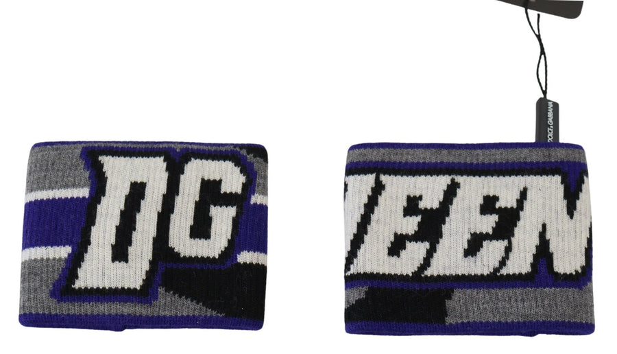 Dolce & Gabbana 100% Wool wristband in purple