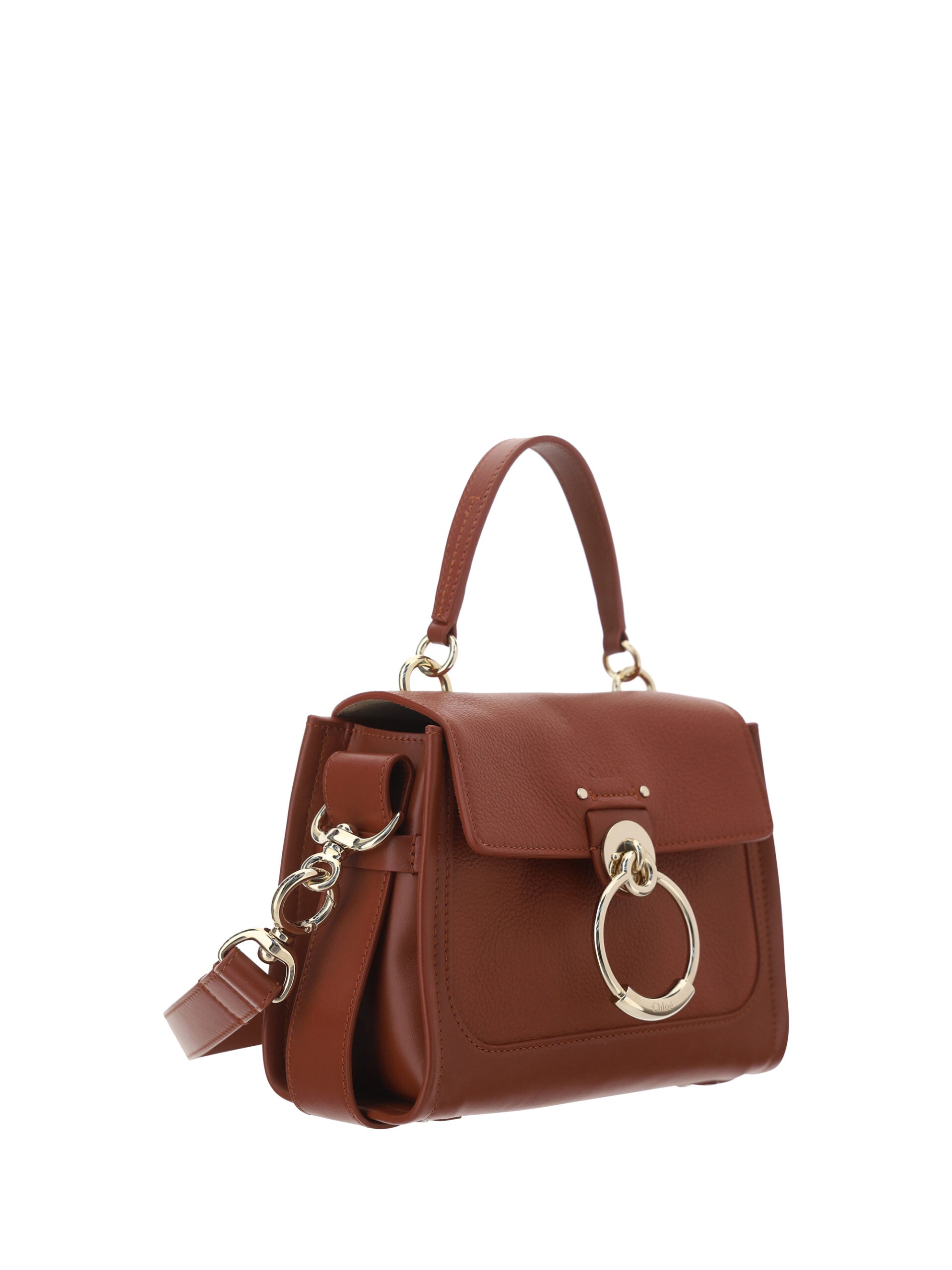 Brown Calf Leather Tess Handbag Bag