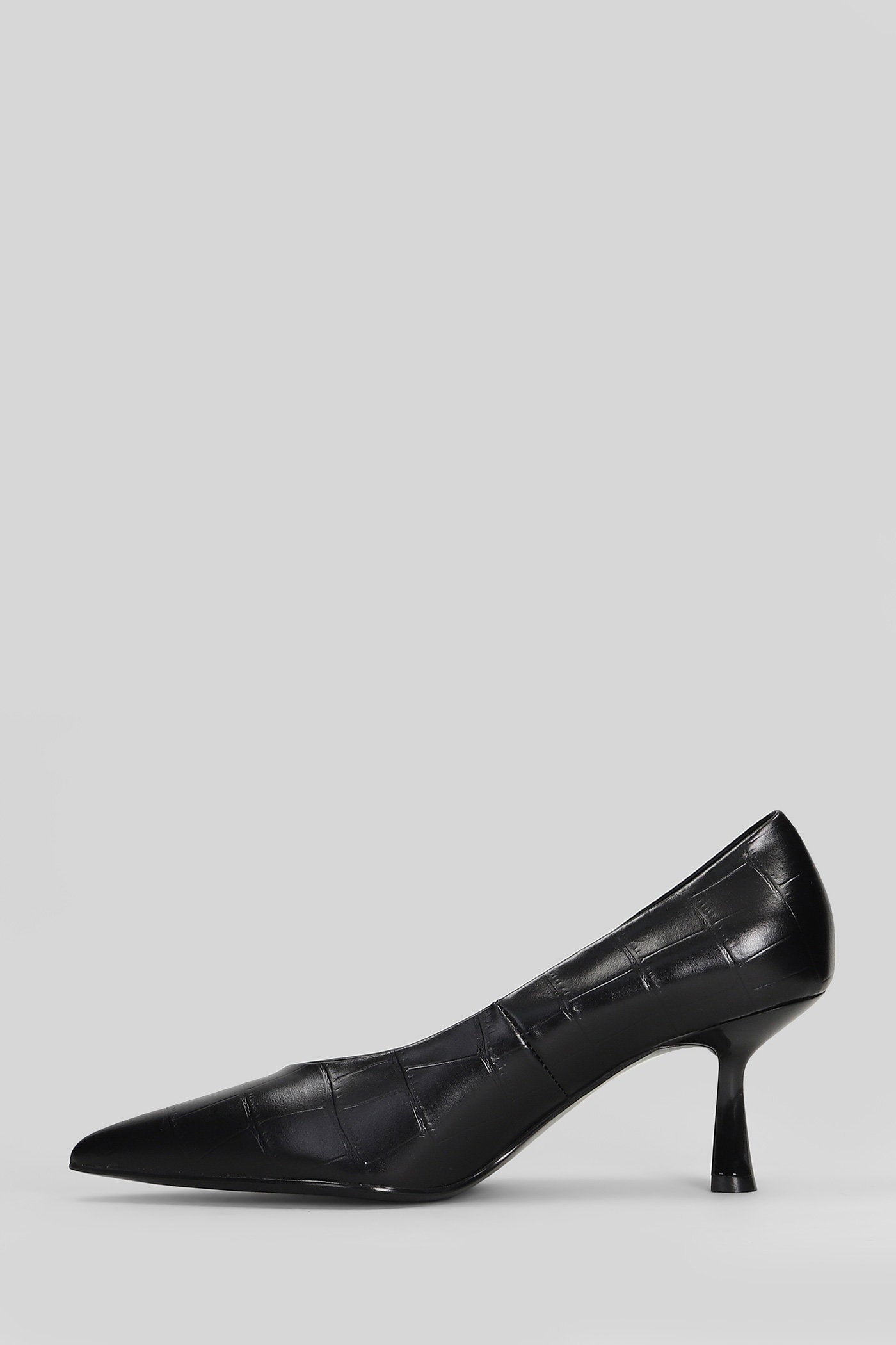 Pumps In Black Leather Scarpe
