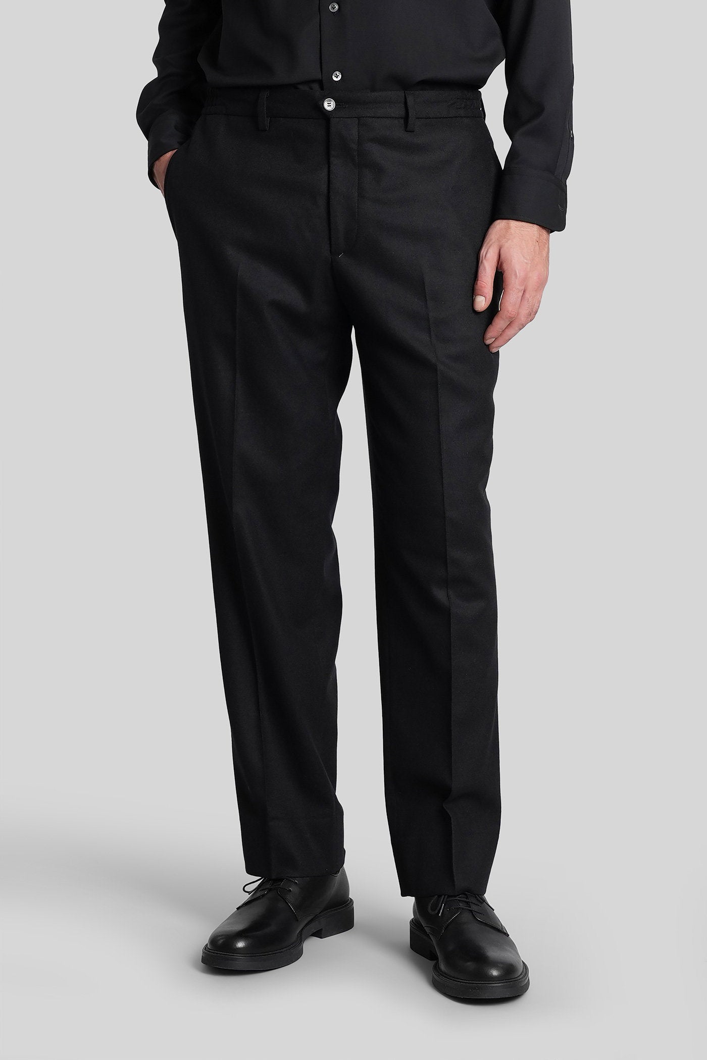 Arsebals Pants in black wool Abbigliamento