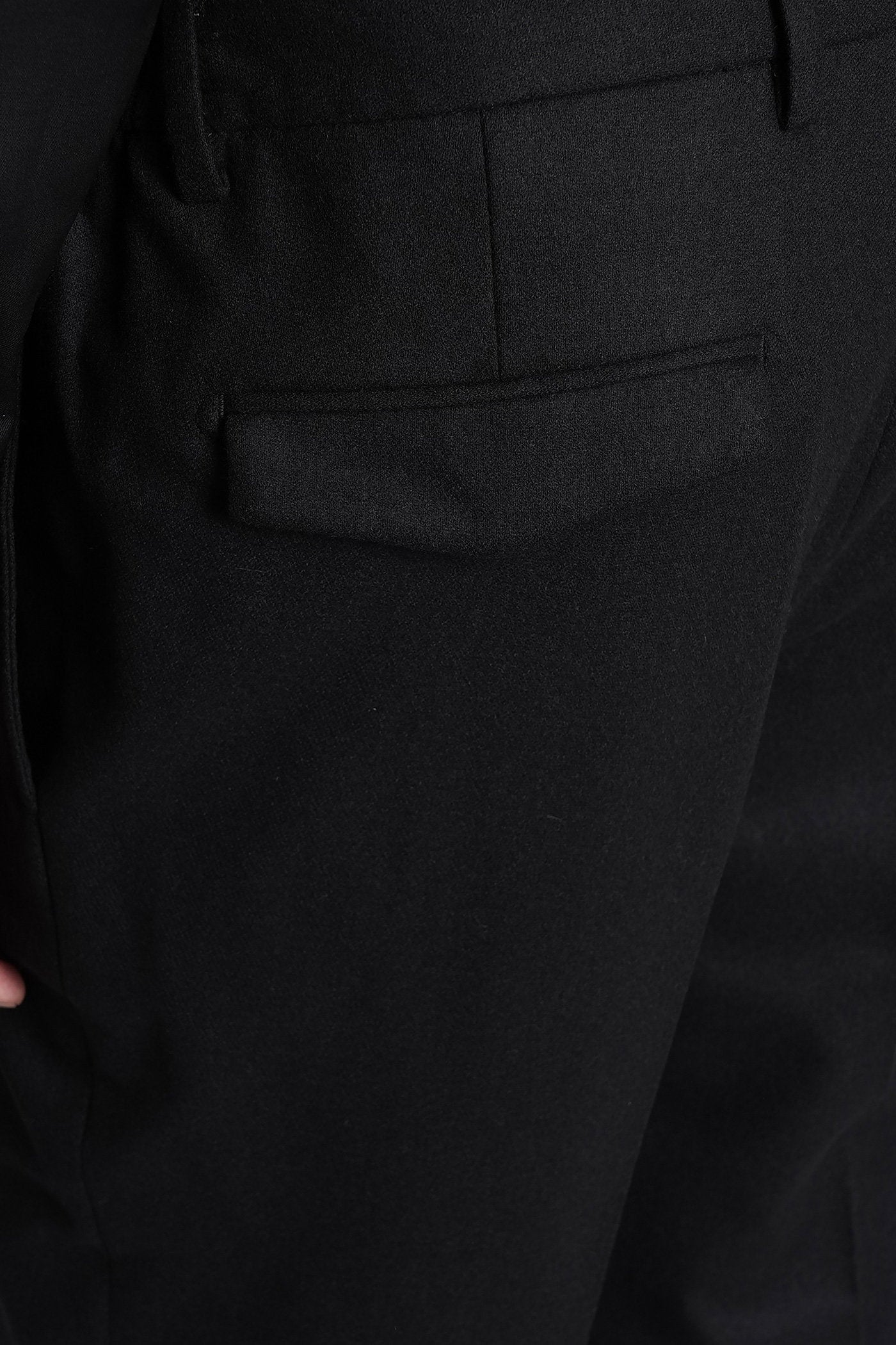 Arsebals Pants in black wool Abbigliamento
