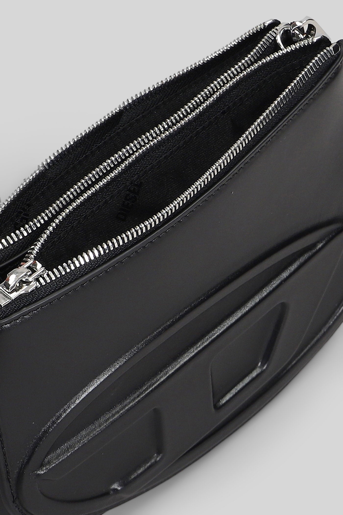 1dr 20. twin Shoulder bag in black leather Borse