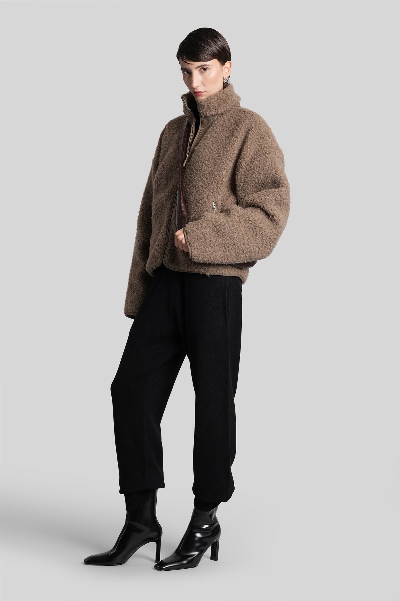 Pants in black wool Abbigliamento