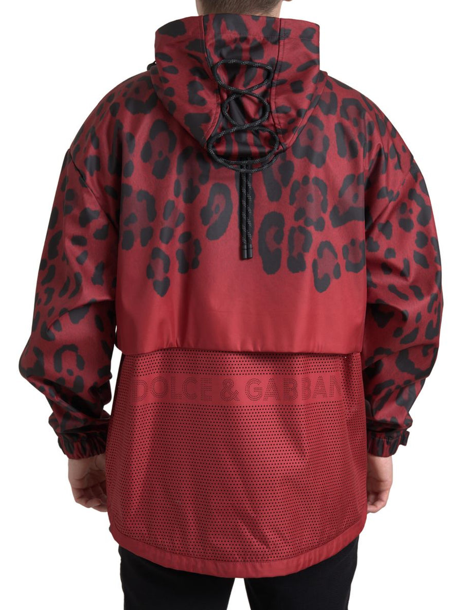 Dolce & Gabbana 70% Cotton raincoat in red