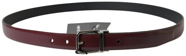 Dolce & Gabbana 100% Leather belt in bordeaux