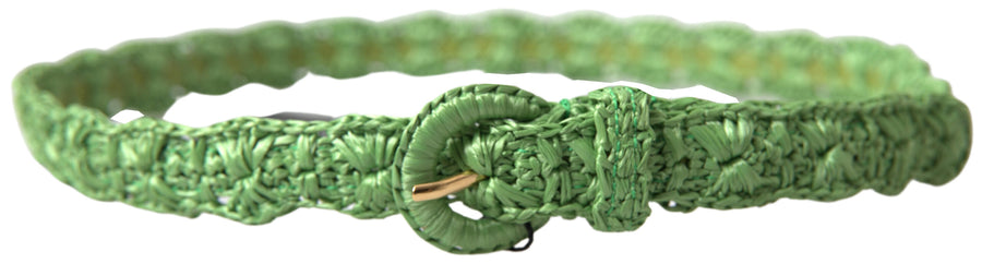 Dolce & Gabbana 100% Viscose belt in green