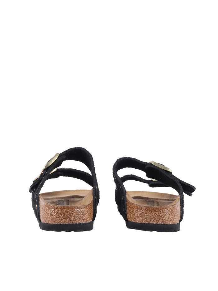 Arizona Rivet black, Suede Leather Sole In Eva Sandal