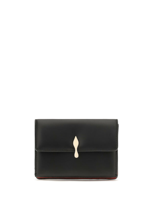 Bettina Leather Wallet Black/gold Calf Bos Taurus