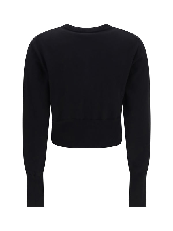 Cropped Cardigan Bea Black Cotton