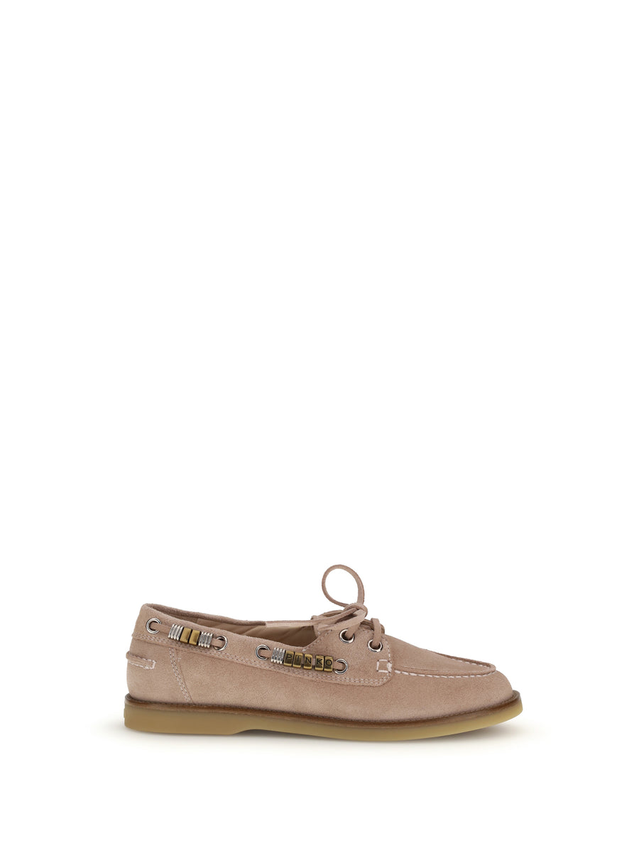 Pinko Upper: 100% calf leather; Sole: 100% rubber loafer in pink