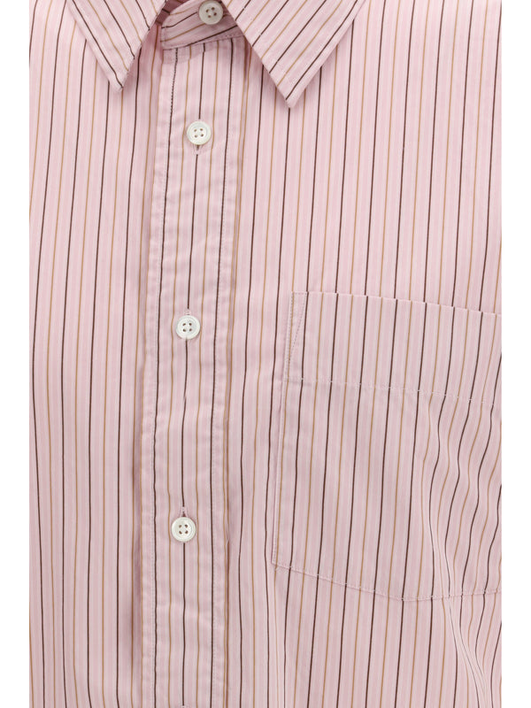 Shirt New Base Pink Stripe Cotton