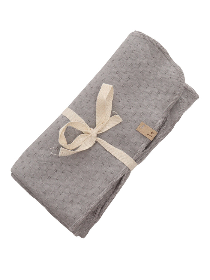 Gray perforated blanket Grey Cotton