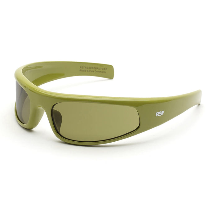 Retrosuperfuture Cerchietto S2O Dragoncello (Verde) Acetate Occhiali Da Sole