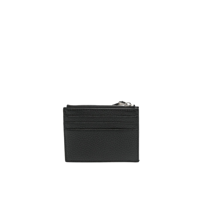 Garavani Leather Card Holder Black Calf