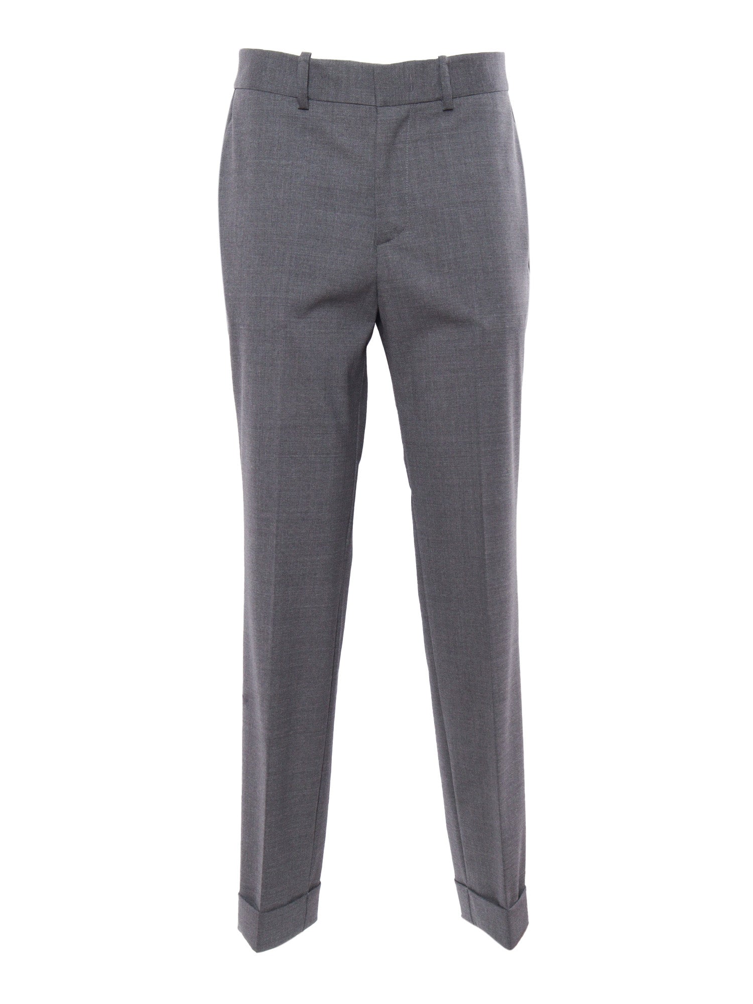 Pants Grey Virgin Wool Elastane
