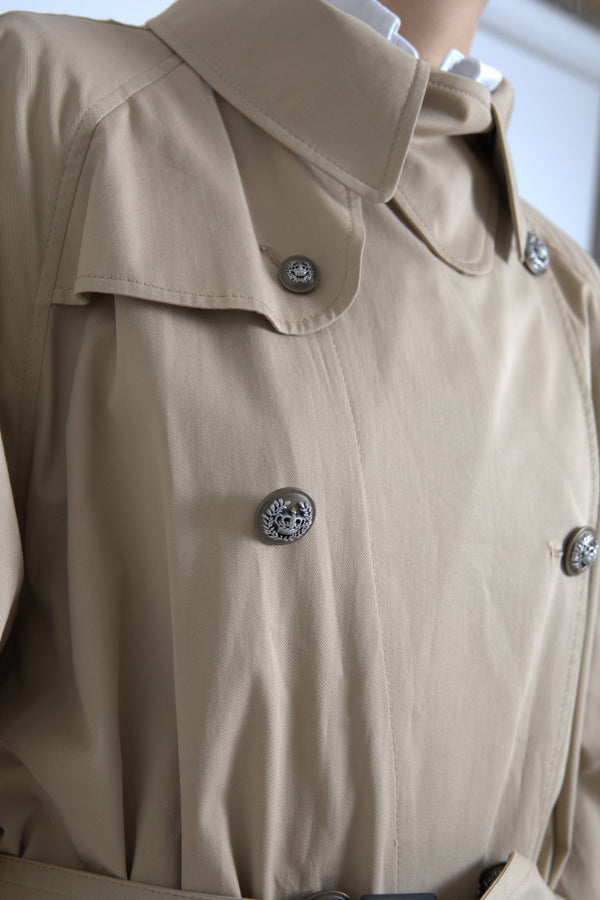 Dolce & Gabbana 97% Cotton trench coat in beige