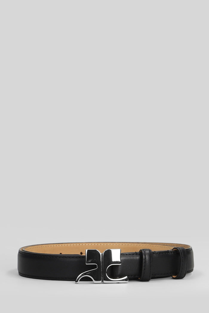 Belts in black leather Accessori