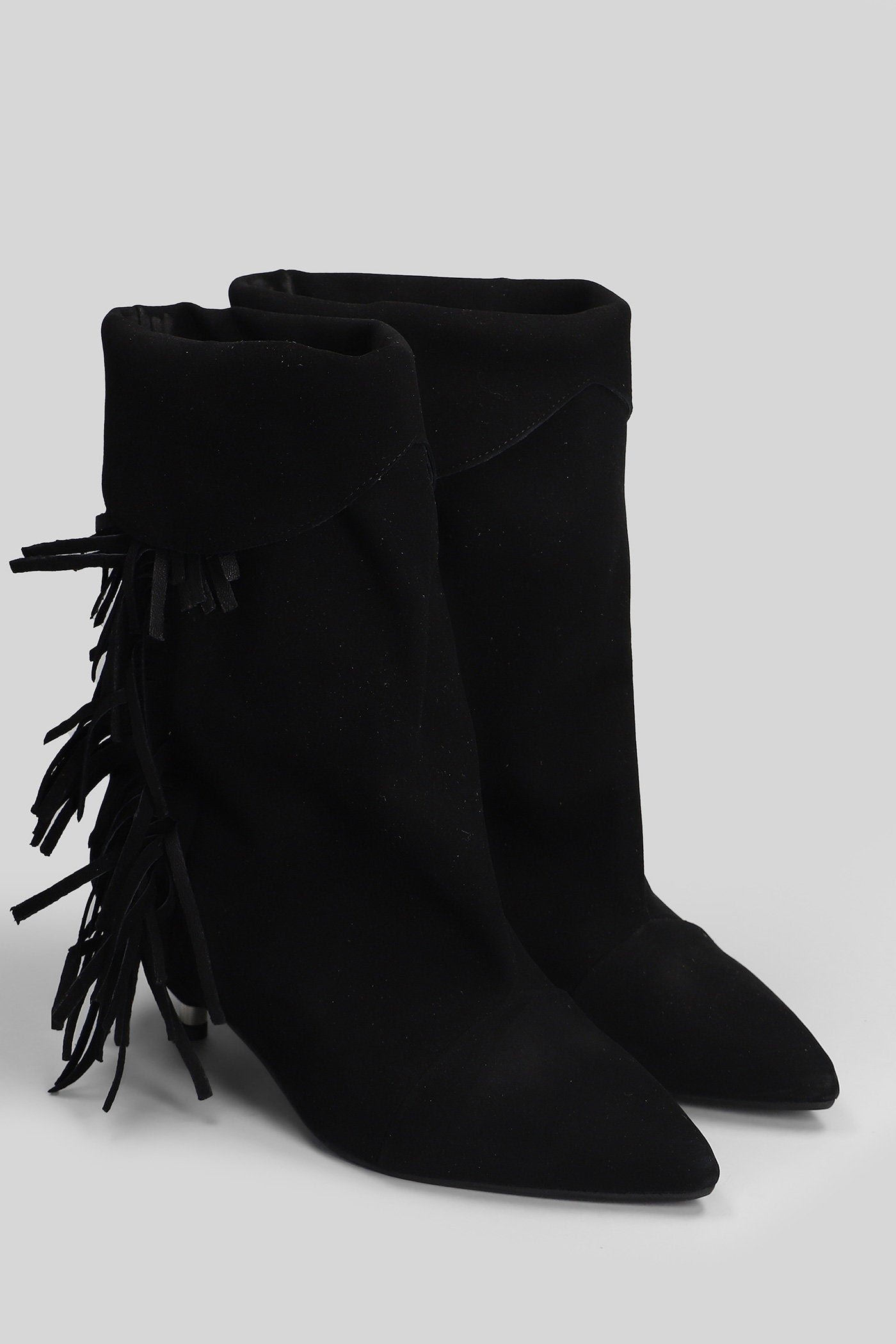 Ariana low heels Ankle boots in black suede Scarpe