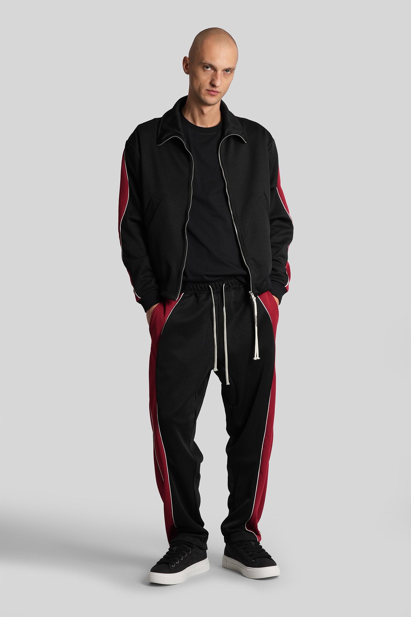 Teknit wave Pants in black polyester Abbigliamento