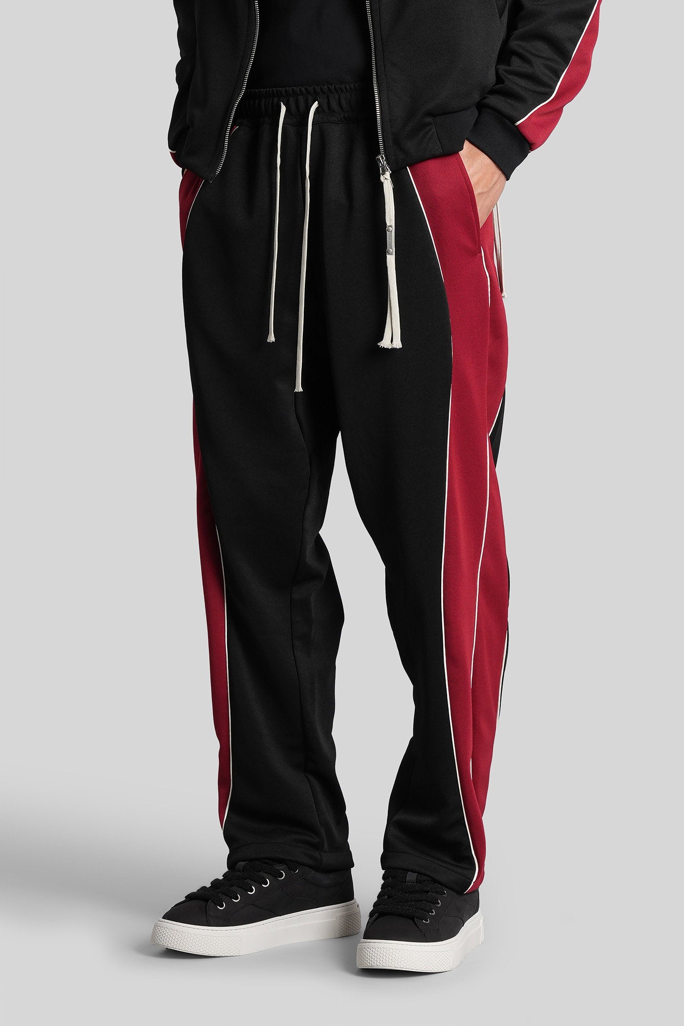 Teknit wave Pants in black polyester Abbigliamento