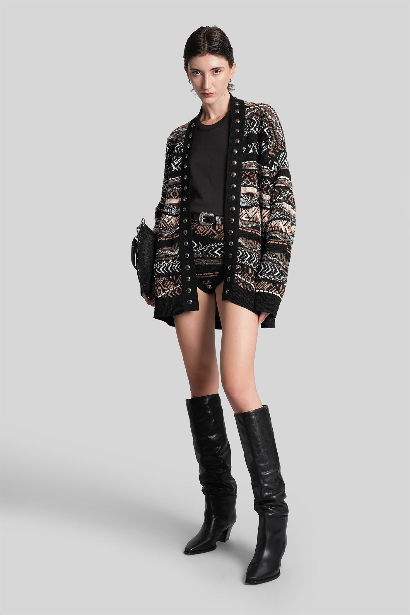 Shorts in black polyamide Abbigliamento