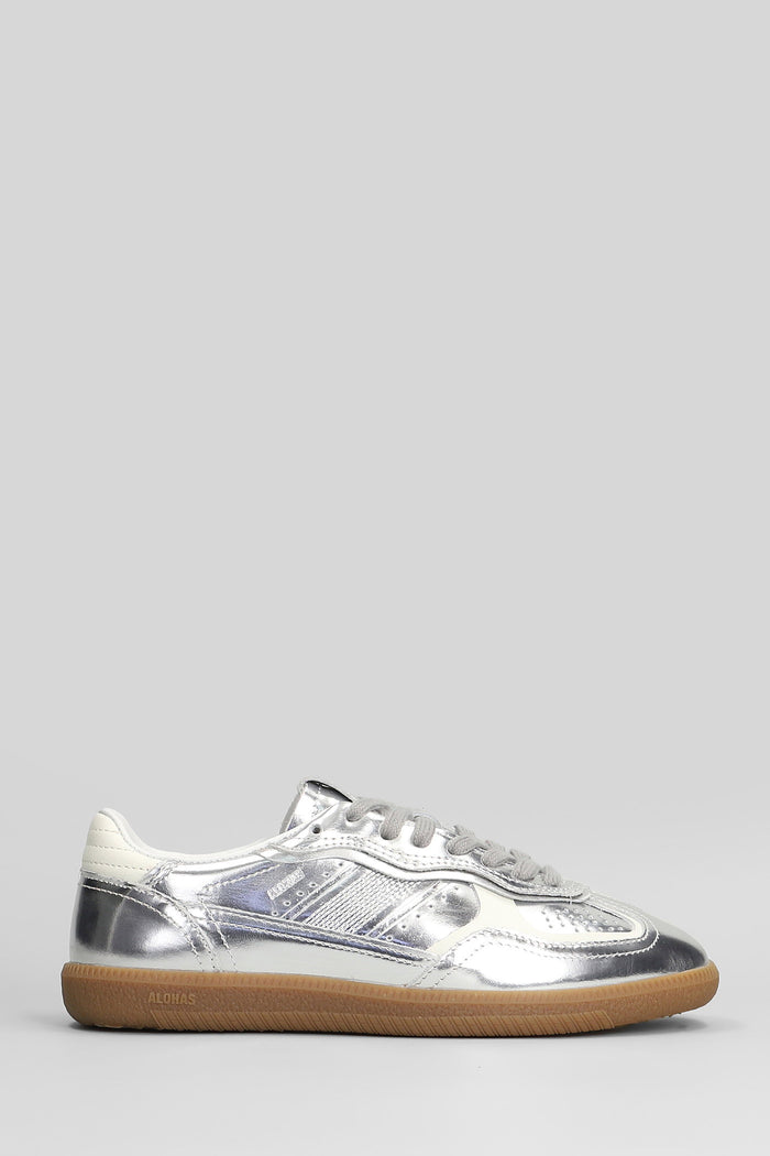 Tb.490 Sneakers in silver leather Scarpe