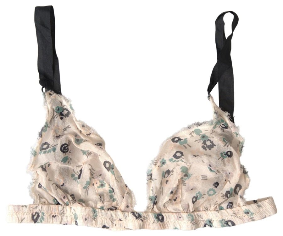 Costume National Cotton bikini bra in beige