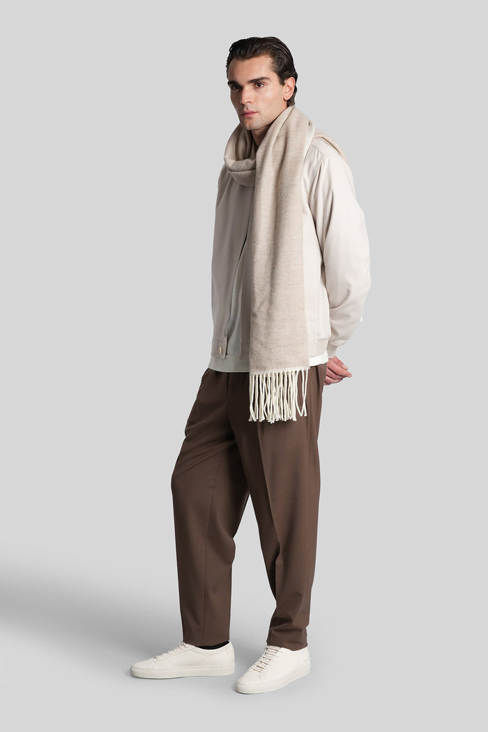Pants in brown polyester Abbigliamento