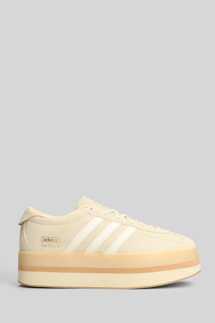 Gazelle Stack Sneakers Beige Suede Scarpe