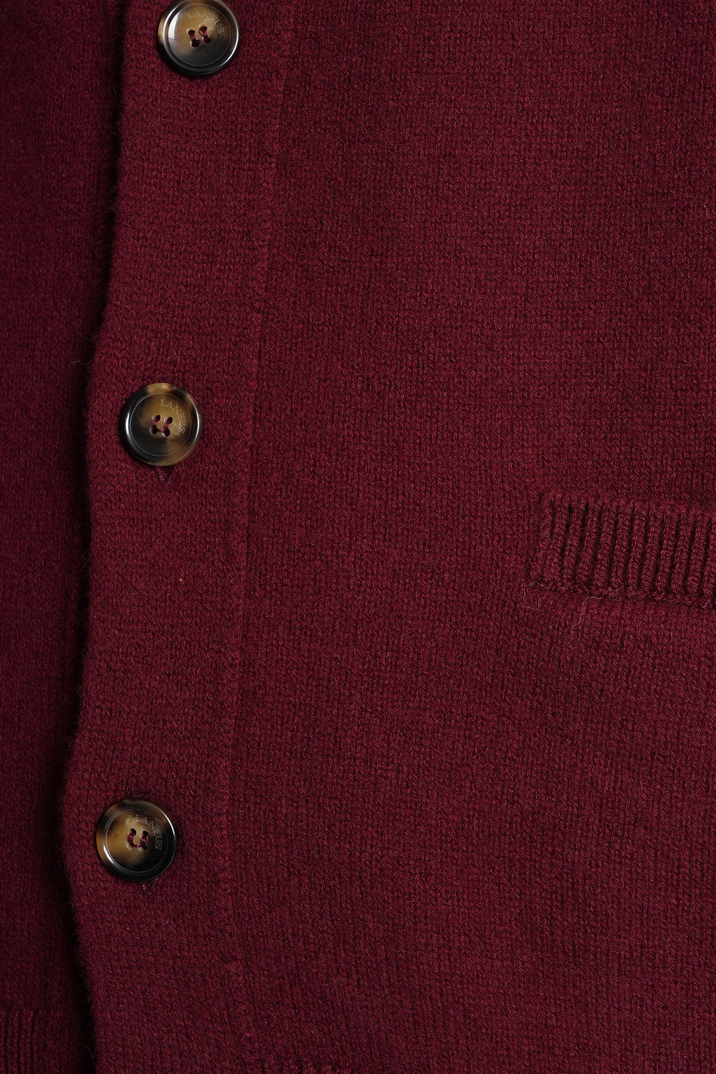 Cardigan in bordeaux wool Abbigliamento