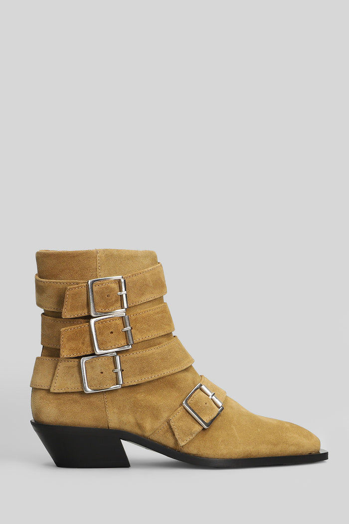 Eras Ankle boots in Camel suede Scarpe