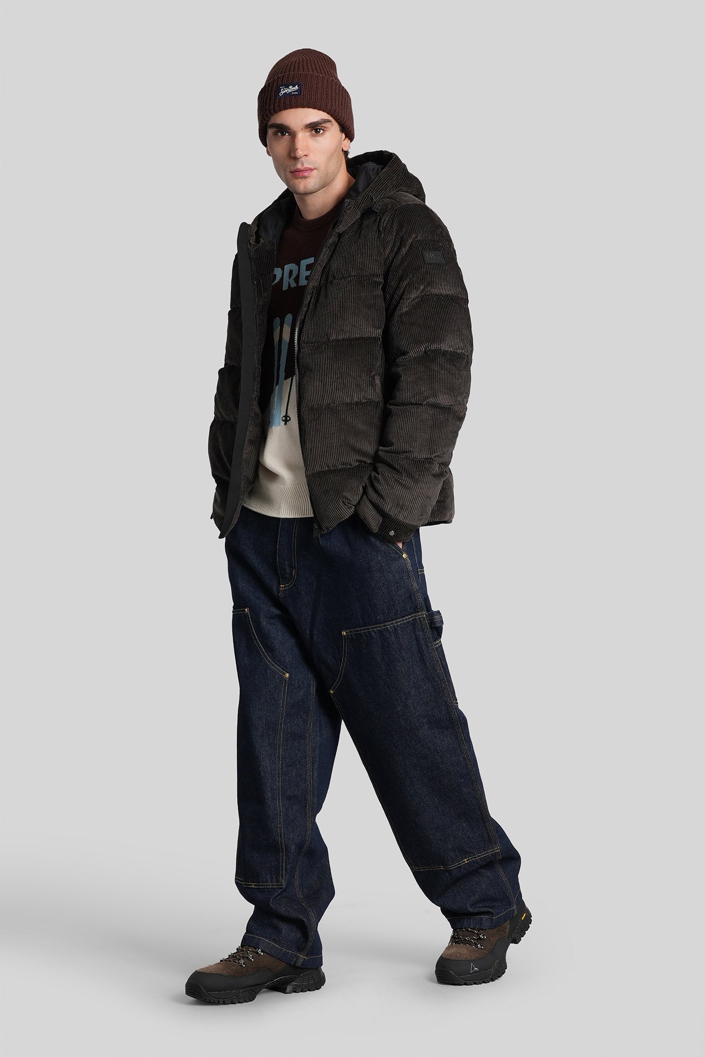 Maier pocket puffer in brown cotton Abbigliamento