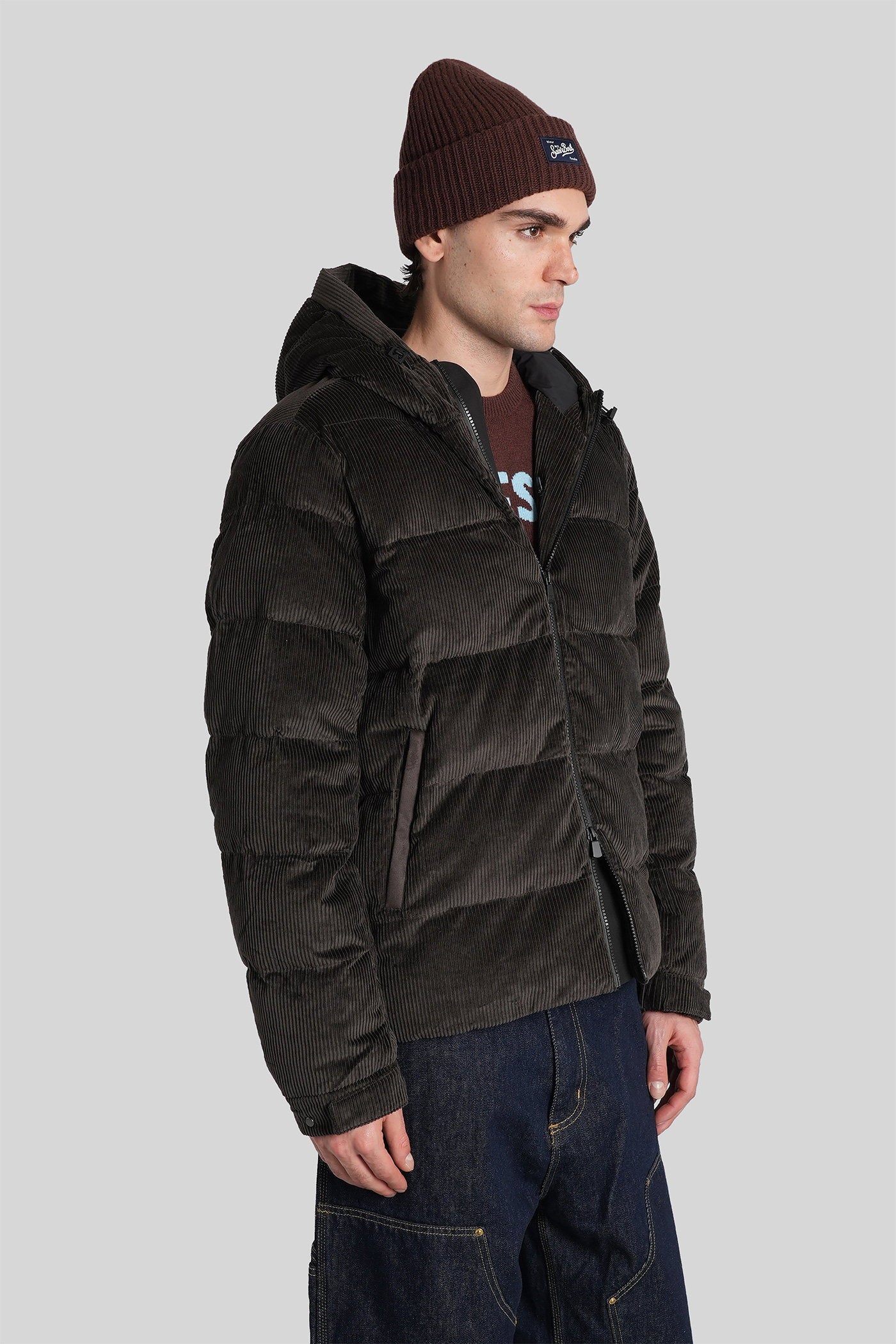 Maier pocket puffer in brown cotton Abbigliamento