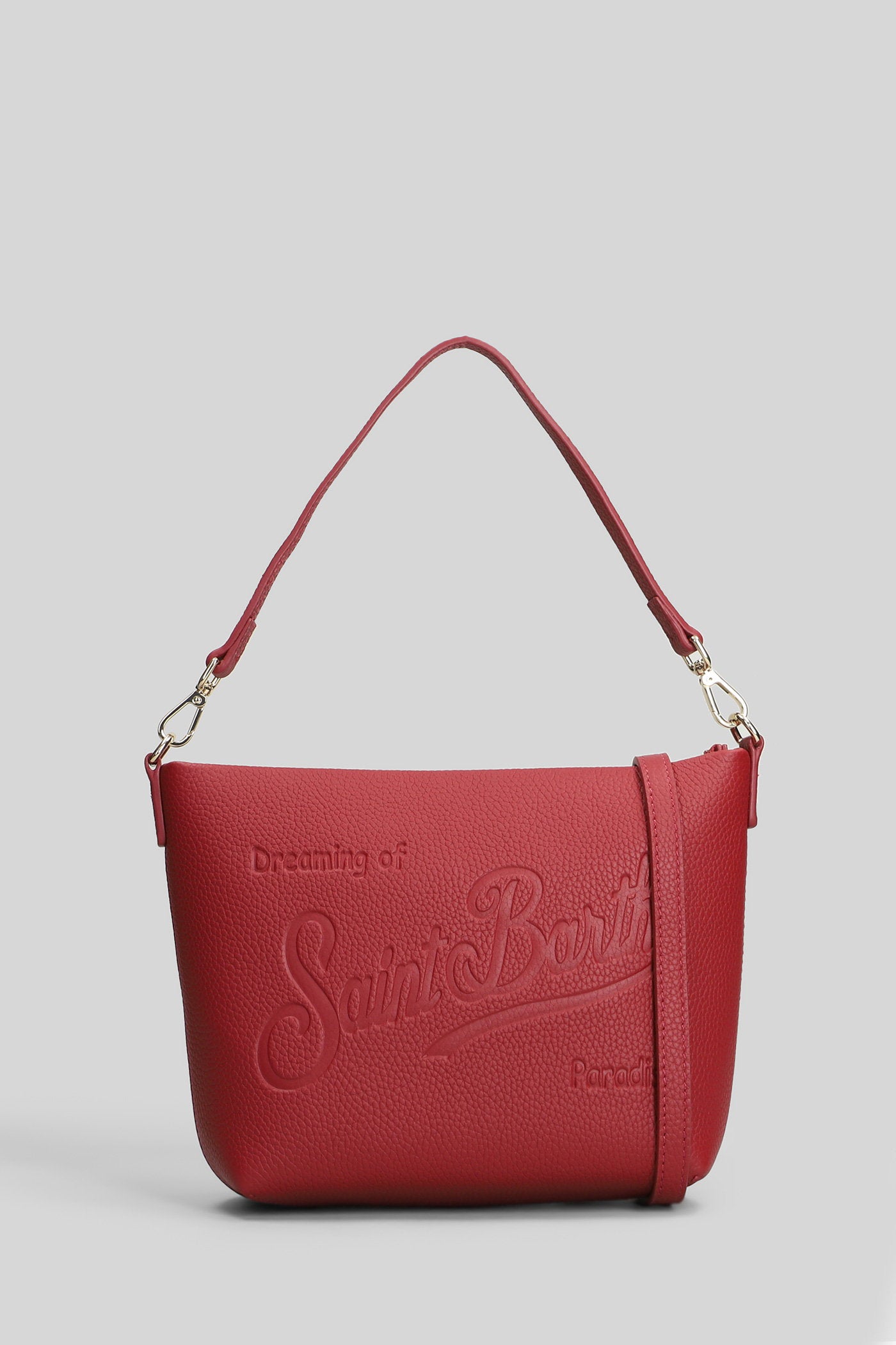 Aline bag Clutch in bordeaux leather Borse