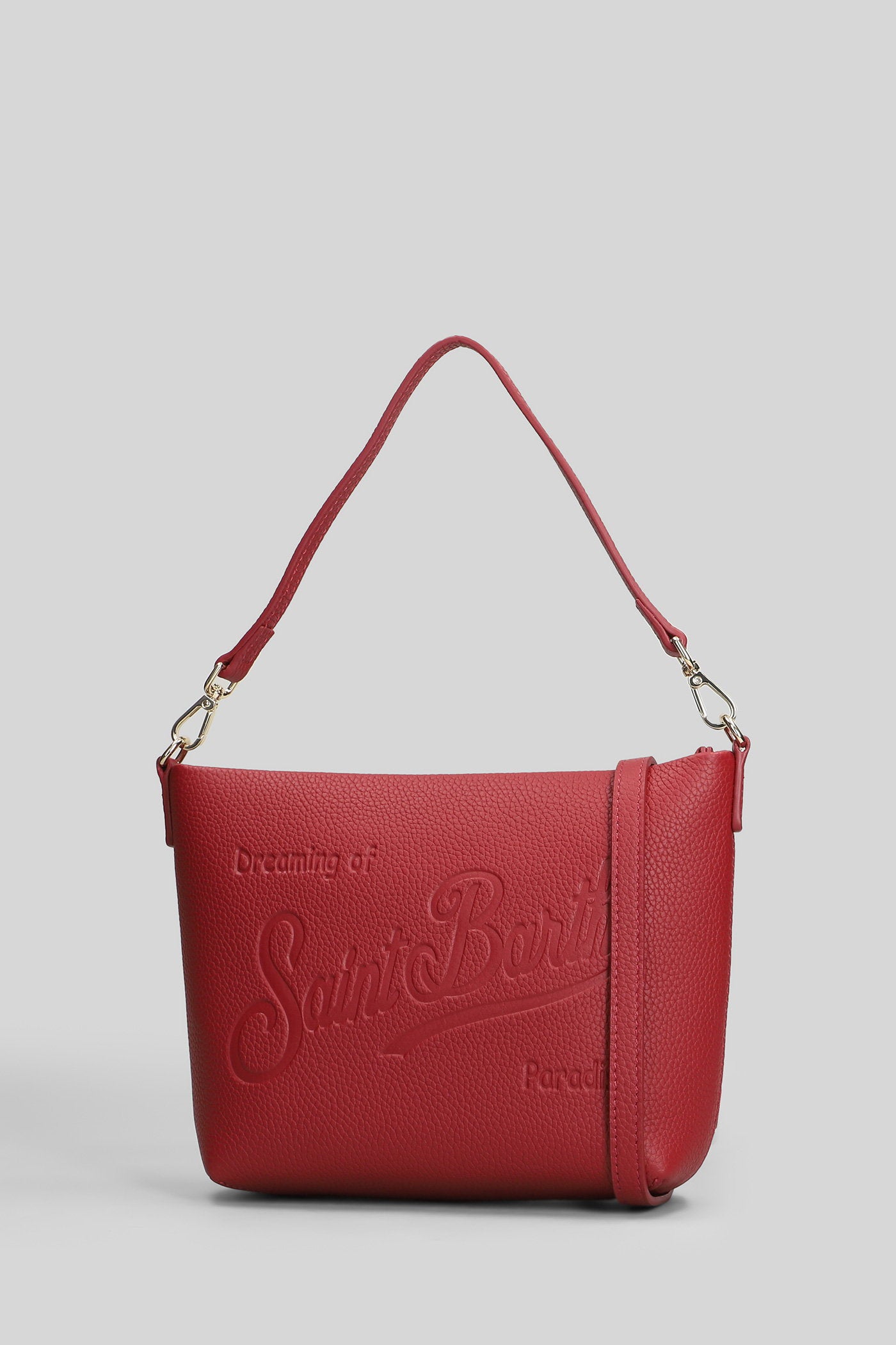Aline bag Clutch in bordeaux leather Borse
