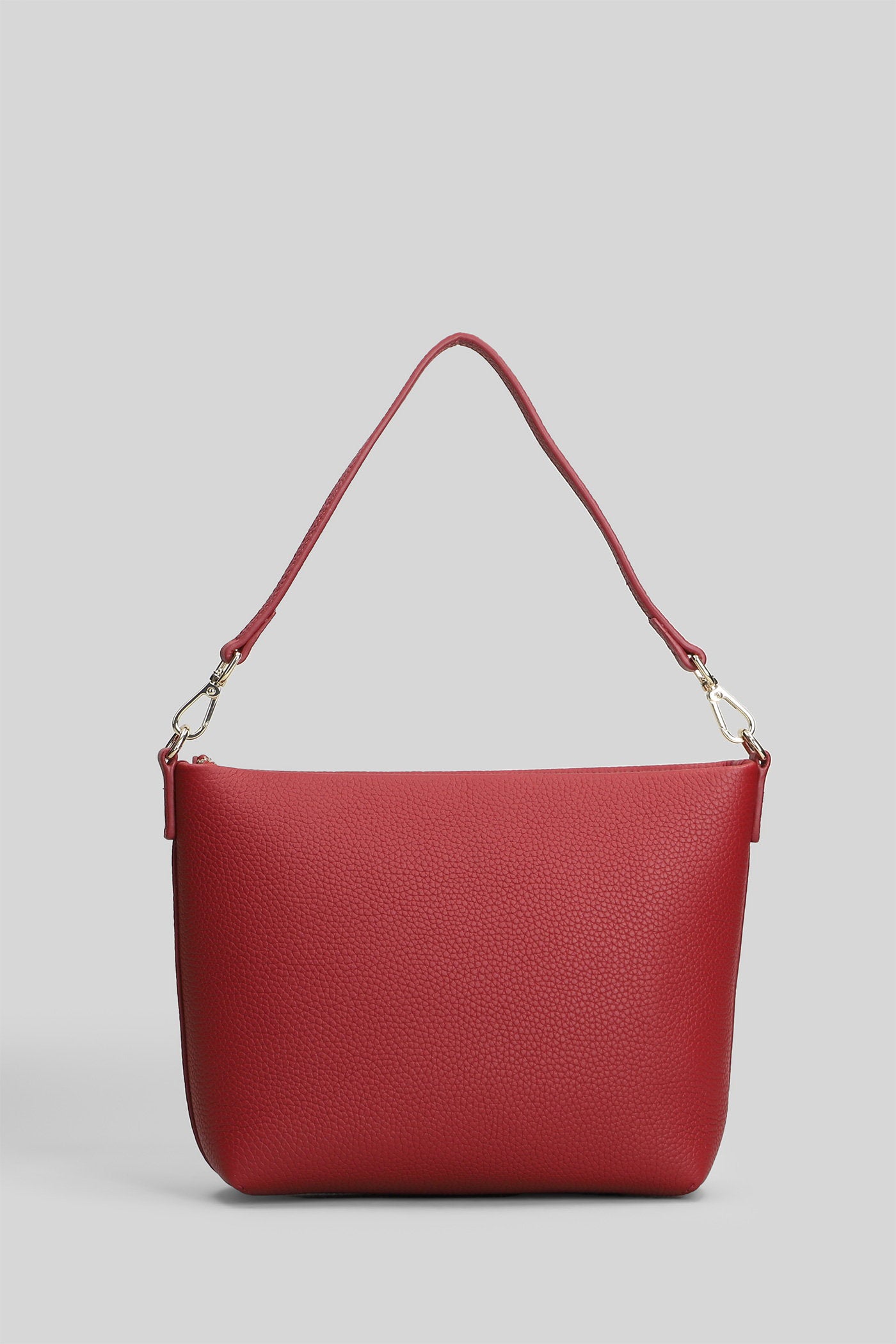 Aline bag Clutch in bordeaux leather Borse