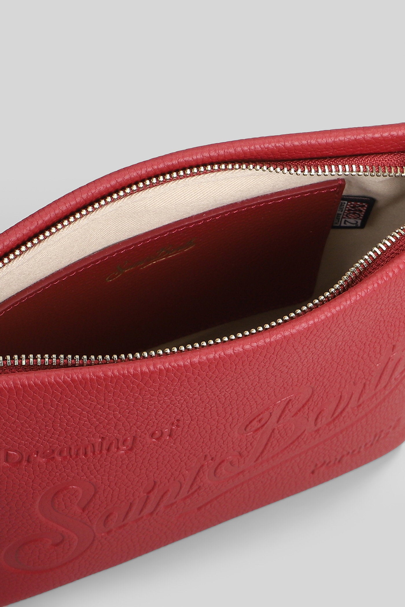 Aline bag Clutch in bordeaux leather Borse