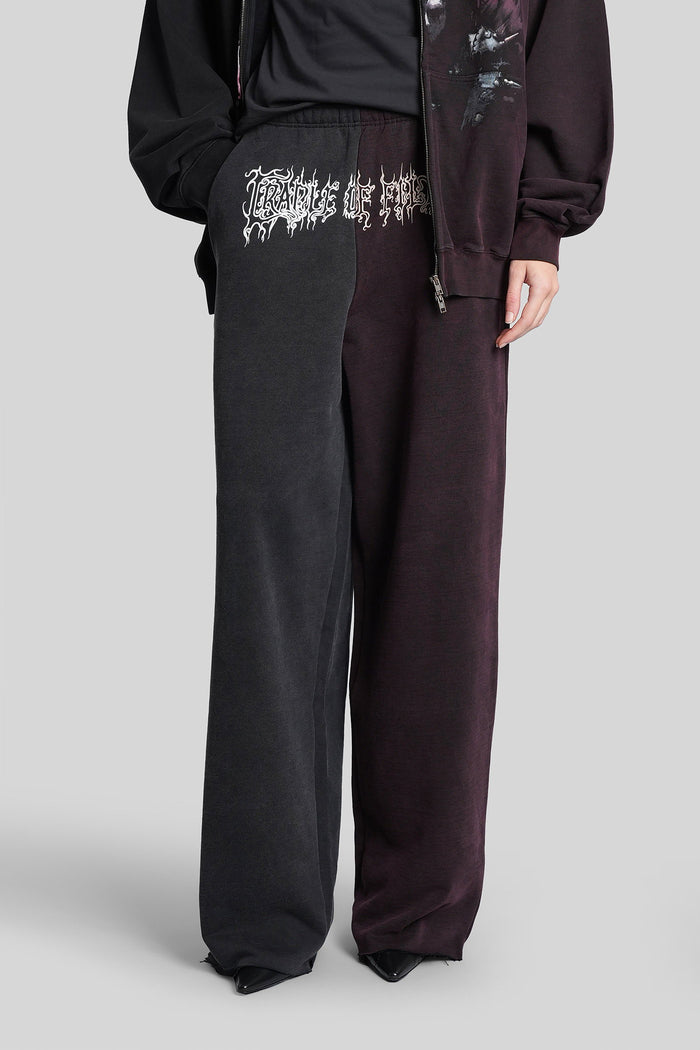 Pants in black cotton Abbigliamento