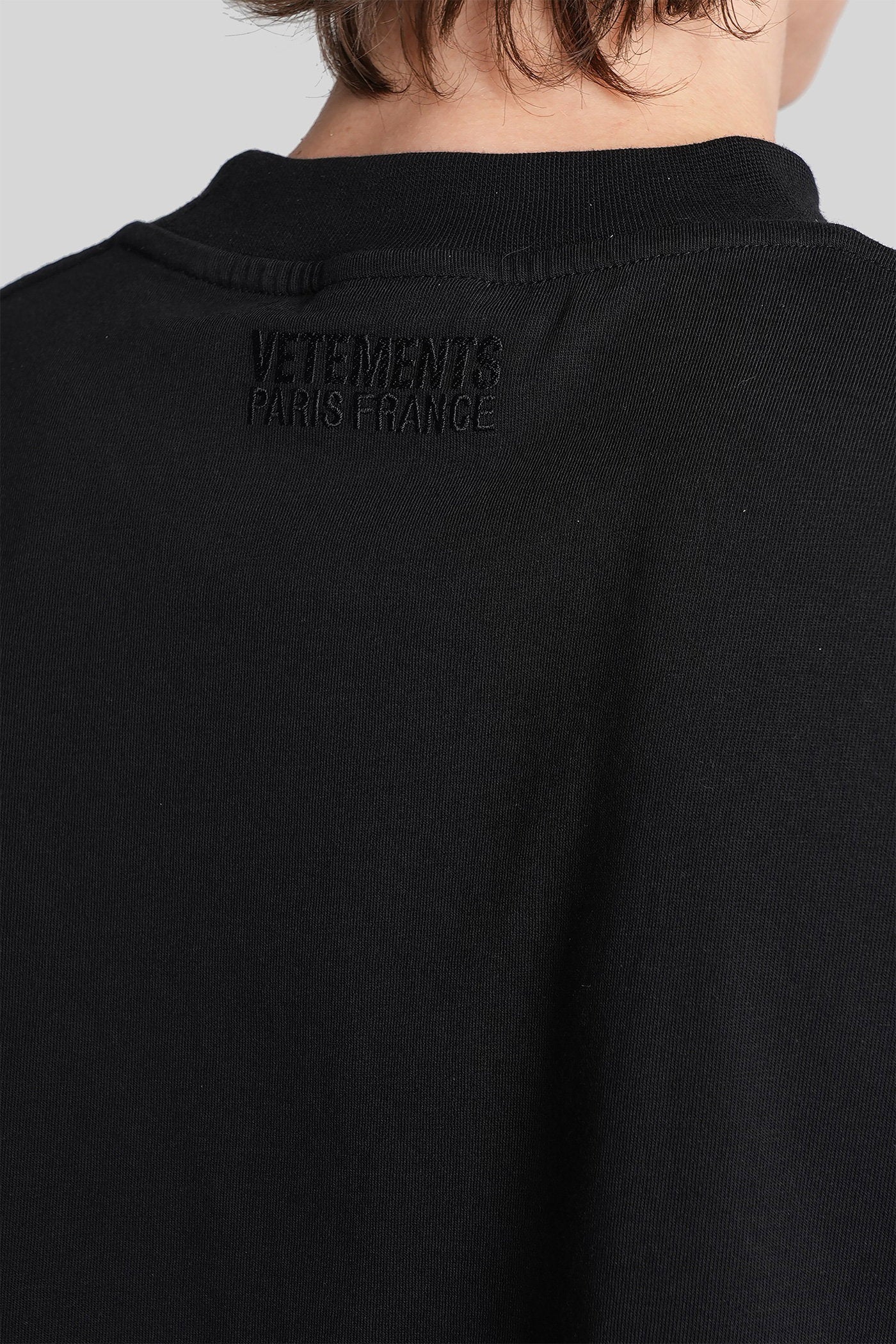 T-Shirt in black cotton Abbigliamento