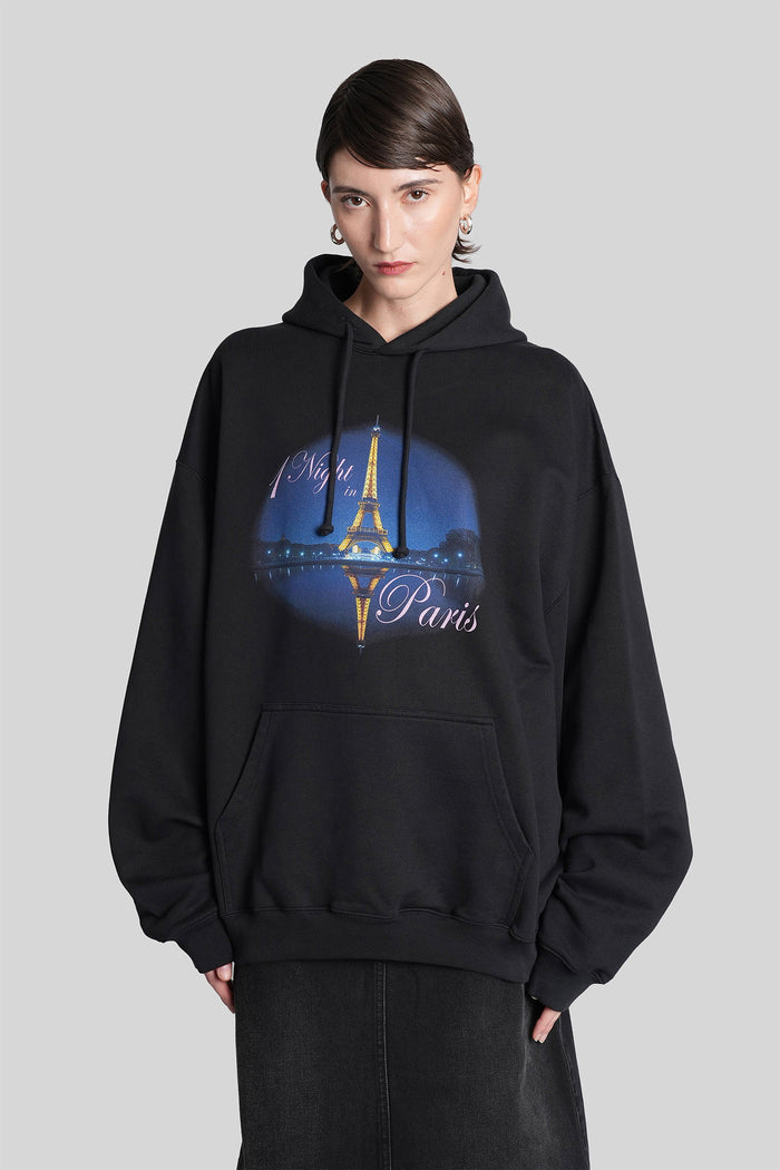 Sweatshirt in black cotton Abbigliamento