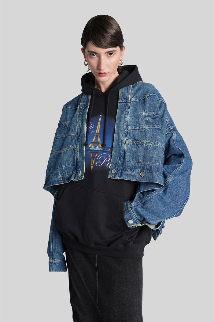 Sweatshirt in black cotton Abbigliamento