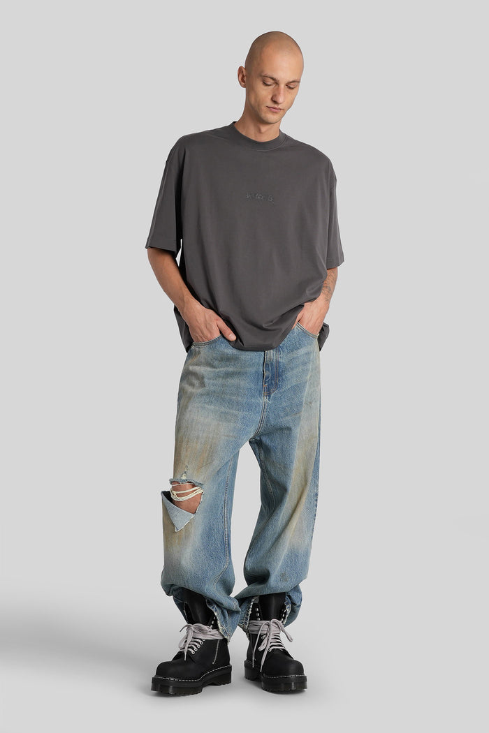T-Shirt in grey cotton Abbigliamento
