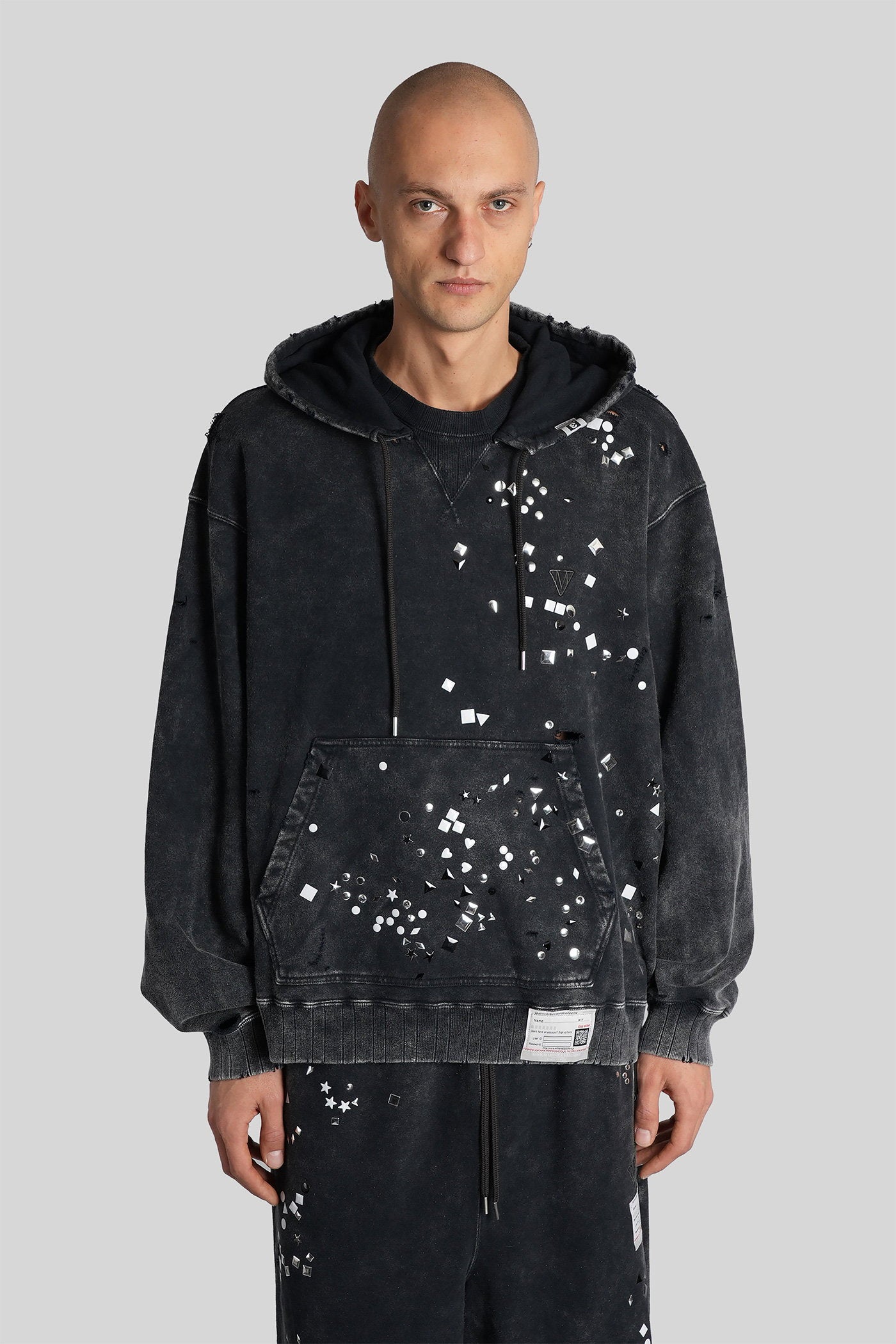 Sweatshirt in black cotton Abbigliamento