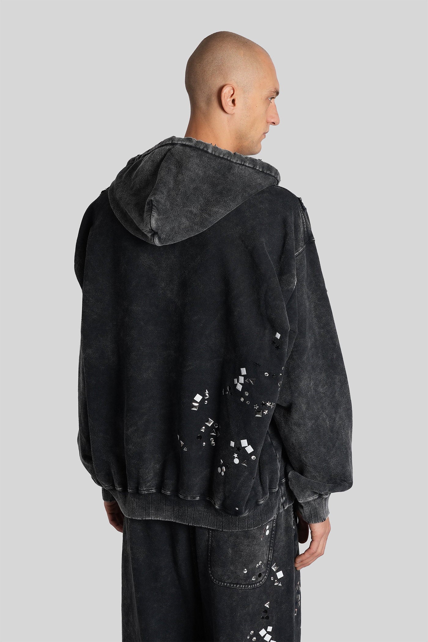 Sweatshirt in black cotton Abbigliamento