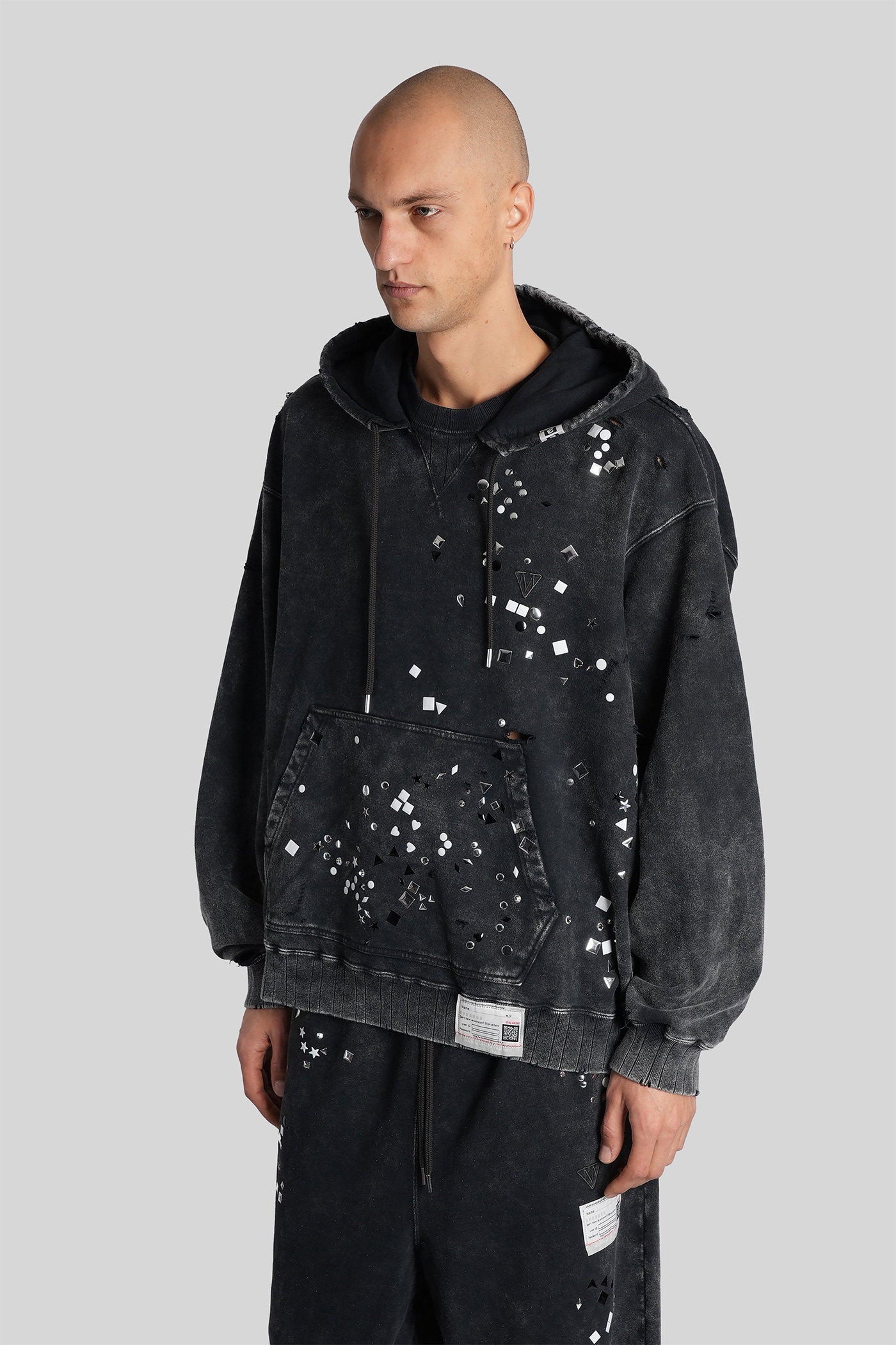 Sweatshirt in black cotton Abbigliamento