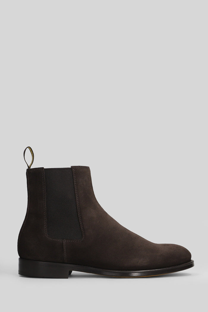 Ankle boots in brown suede Scarpe